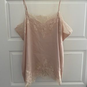 Silk and Lace Tank Top
